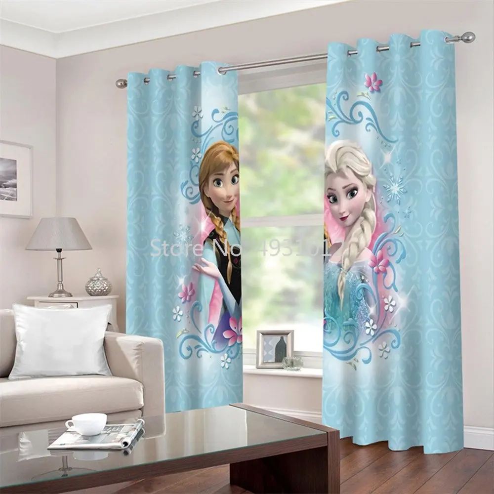 Disney Princess Frozen Elsa Print Blackout Curtain Living Room Bedroom Children's Room Bay Window Fabric Drapes Decoration
Disney Princess Frozen Elsa Print Blackout Curtain Living Room Bedroom Children's Room Bay Window Fabric Drapes Decoration