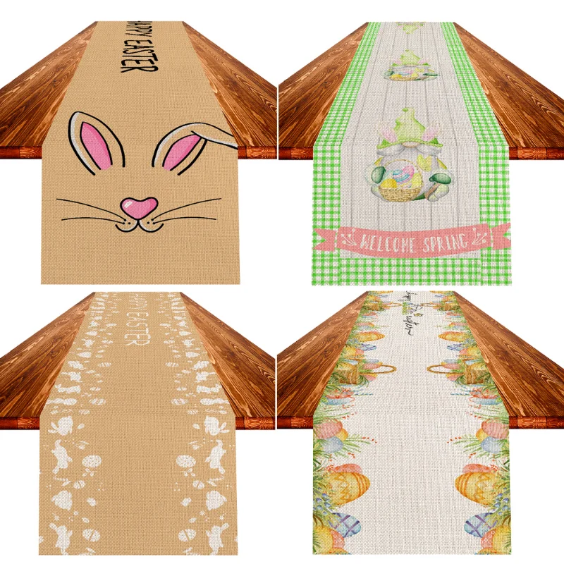 Innovative Easter Table Flag Cartoon Animals Rabbits Eggs Letters Carrots Holiday Linen Durable Mat Restaurant Table Accessories
Innovative Easter Table Flag Cartoon Animals Rabbits Eggs Letters Carrots Holiday Linen Durable Mat Restaurant Table Accessories