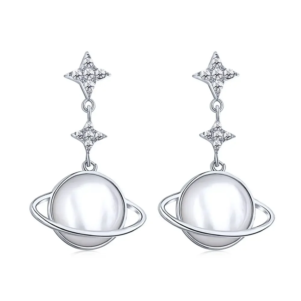 Модные супер яркие серьги с микро-оправой из циркония, Серебро S925 
Модные супер яркие серьги с микро-оправой из циркония, Серебро S925