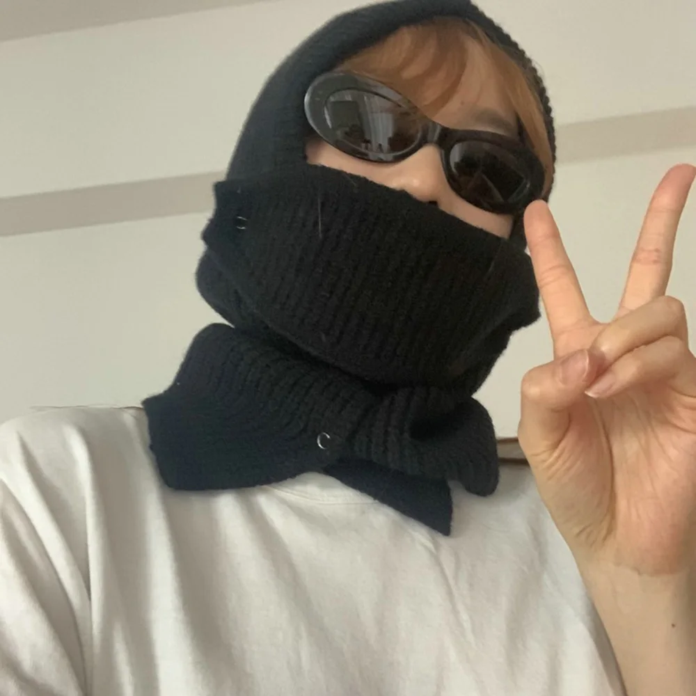 Spiced Cap Pure Color Warm Keeping Neck Protection Hooded Pullover Button Snap Knitted Wool Cover Hoodie Neck Warmer Hat
Spiced Cap Pure Color Warm Keeping Neck Protection Hooded Pullover Button Snap Knitted Wool Cover Hoodie Neck Warmer Hat