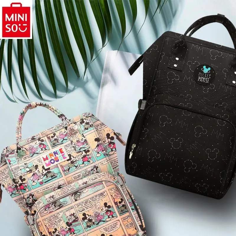 MINISO Disney Mom and Baby Backpack Mickey Handheld Shoulder Large Capacity Outgoing Lightweight Crossbody Multi functional
MINISO Disney Mom and Baby Backpack Mickey Handheld Shoulder Large Capacity Outgoing Lightweight Crossbody Multi functional