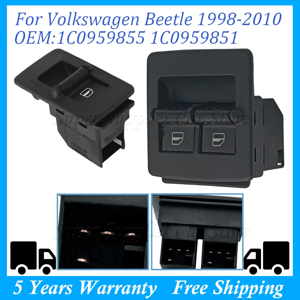 Кнопка переключения стеклоподъемника 1C0959855 для Volkswagen Beetle 1998 - 2010 1C0959851 1C0959527
Кнопка переключения стеклоподъемника 1C0959855 для Volkswagen Beetle 1998 - 2010 1C0959851 1C0959527