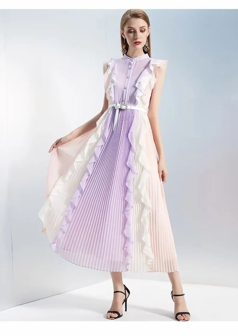 ScarletonWomen's 2023 French long elegant slim fit color matching gradient pleated skirt clear skirt free belt
ScarletonWomen's 2023 French long elegant slim fit color matching gradient pleated skirt clear skirt free belt