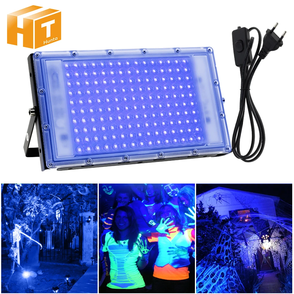 50W 100W 150W UV Flood Light AC220V 395nm 400nm Ultraviolet Fluorescent Stage Lamp With EU Plug For Bar Dance Party Blacklight
50W 100W 150W UV Flood Light AC220V 395nm 400nm Ultraviolet Fluorescent Stage Lamp With EU Plug For Bar Dance Party Blacklight