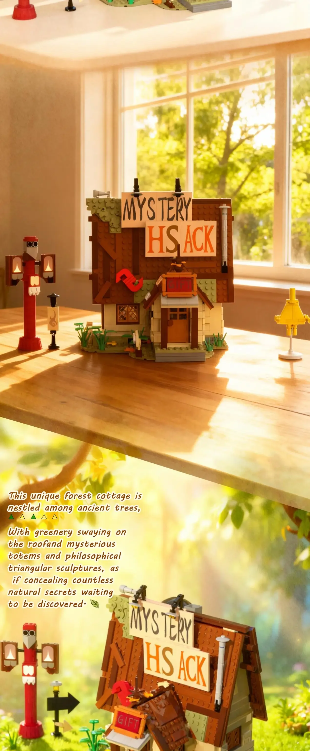 1108PCS Mystery House Building Blocks Classic Cartoon Forest House Model Ornament Children's Educational DIY Toy Holiday Gifts 1108PCS Mystery House Building Blocks Classic Cartoon Forest House Model Ornament Children's Educational DIY Toy Holiday Gifts