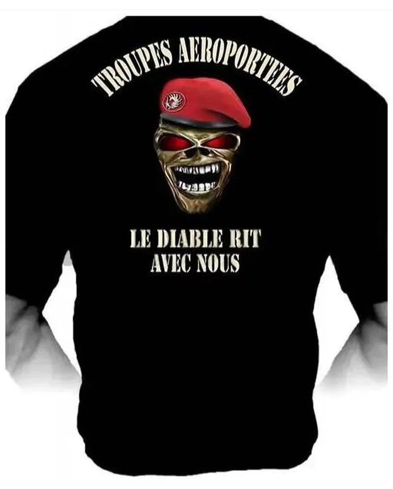 French Foreign Legion "the Devil Laughs with Us" Men T-Shirt Short Sleeve Casual 100% Cotton O-Neck Summer Shirt
French Foreign Legion "the Devil Laughs with Us" Men T-Shirt Short Sleeve Casual 100% Cotton O-Neck Summer Shirt