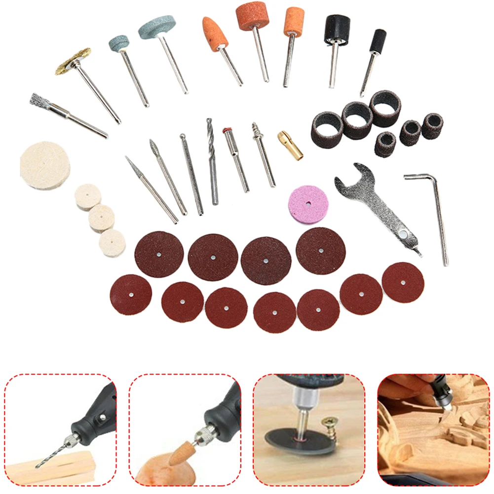 40 Pcs Multi Purpose Rotary Tool Set Accessories Resin Cut-Off Discs Millstone Cleaning Brush For Polishing Grinding Metal
40 Pcs Multi Purpose Rotary Tool Set Accessories Resin Cut-Off Discs Millstone Cleaning Brush For Polishing Grinding Metal
