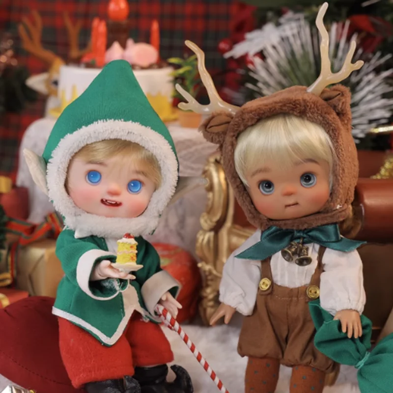 Original Kawaii Santa Claus Bjd 1/8 Doll Decadent Amoyensis Glod Moveble Five Kinds Cute Baby Sd Figures Set Toy Christmas Gifts
Original Kawaii Santa Claus Bjd 1/8 Doll Decadent Amoyensis Glod Moveble Five Kinds Cute Baby Sd Figures Set Toy Christmas Gifts