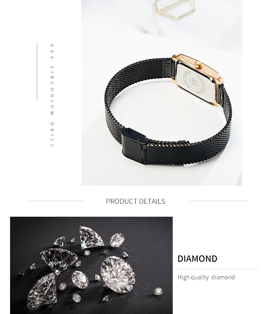 Shengke Women Watches Fashion Geneva Designer Ladies Watch Luxury Brand Rectangle Quartz Gold Wrist Watch Luxury Gifts For Women Shengke Women Watches Fashion Geneva Designer Ladies Watch Luxury Brand Rectangle Quartz Gold Wrist Watch Luxury Gifts For Women