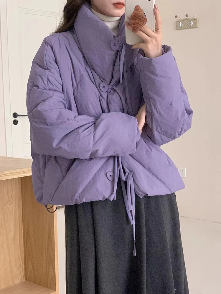 FTLZZ Autumn Winter Women White Duck Down Coat Casual Stand Collar Button Tassel Coat Lady Solid Puffer Parka Outwear
FTLZZ Autumn Winter Women White Duck Down Coat Casual Stand Collar Button Tassel Coat Lady Solid Puffer Parka Outwear