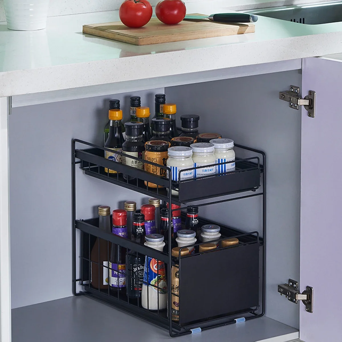 Slide Out Shelf for Under Cabinet, Multi-Use for Under Kitchen, Bathroom Sink Storage,Pull Out Cabinet Organizer, 2Tier Sliding
Slide Out Shelf for Under Cabinet, Multi-Use for Under Kitchen, Bathroom Sink Storage,Pull Out Cabinet Organizer, 2Tier Sliding