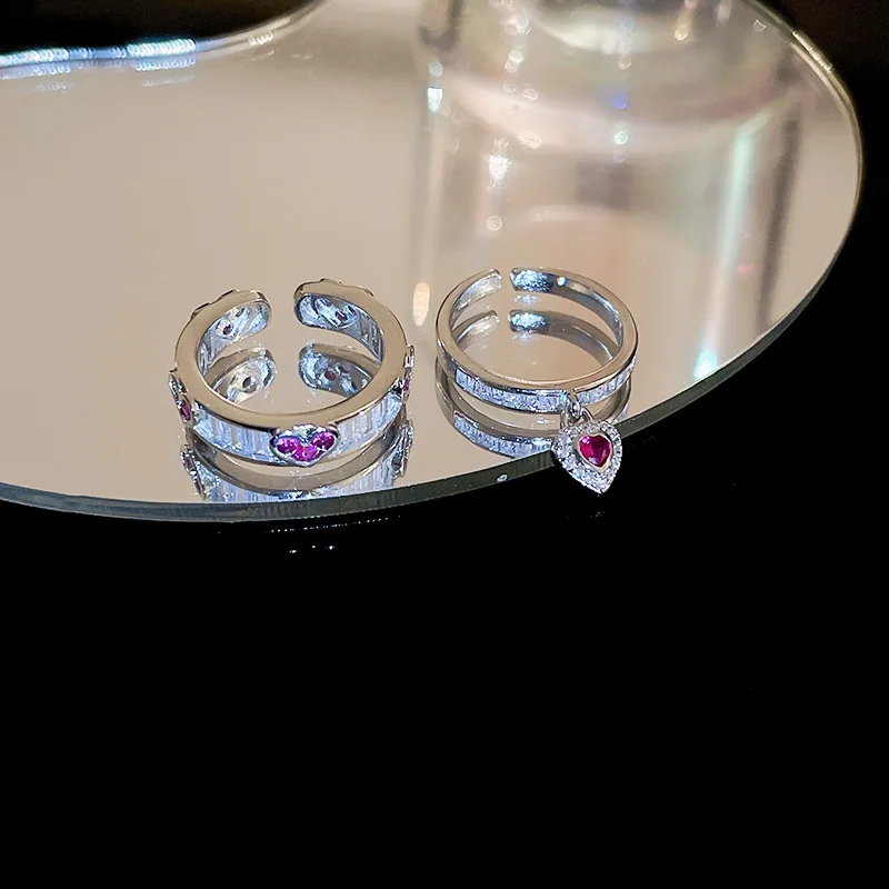 2023 new small fresh zircon love opening ring French temperament index finger ring temperament all-match peach heart ring female
2023 new small fresh zircon love opening ring French temperament index finger ring temperament all-match peach heart ring female