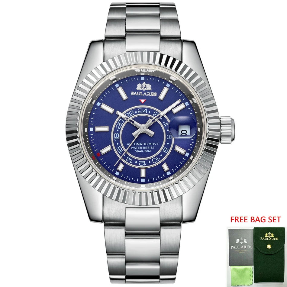 Automatic Watches for Men Mechanical Self Wind Stainless Steel Strap Rose Gold Silver Blue Date Luxury Sky 40mm Reloj Hombre
Automatic Watches for Men Mechanical Self Wind Stainless Steel Strap Rose Gold Silver Blue Date Luxury Sky 40mm Reloj Hombre
