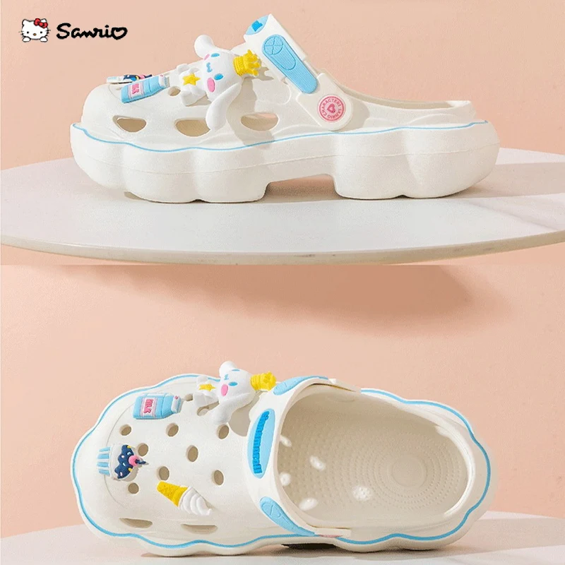 Fashion Sanrio Women Summer Hole Shoes Kawaii Cinnamoroll Hello Kitty Cartoon EVA Soft Outdoor Beach Sandals Anti-sli Slippers
Fashion Sanrio Women Summer Hole Shoes Kawaii Cinnamoroll Hello Kitty Cartoon EVA Soft Outdoor Beach Sandals Anti-sli Slippers