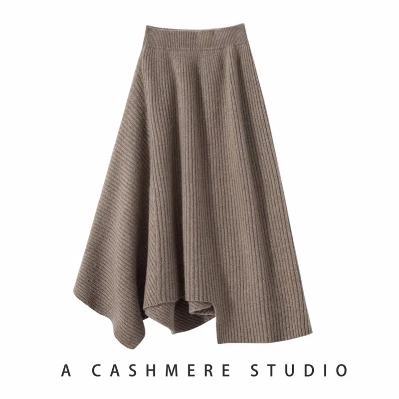 High-waisted knitted half-skirt Korean version of the new autumn and winter mid-length irregular pleated skirt style with wool s
High-waisted knitted half-skirt Korean version of the new autumn and winter mid-length irregular pleated skirt style with wool s