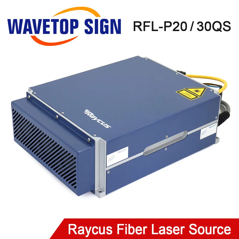 

WaveTopSign Raycus Fiber Laser Source Q-Switched Pulse Generator 20W 30W RFL-P20QS/P30QS 1064nm For Fiber Laser Marking Machine