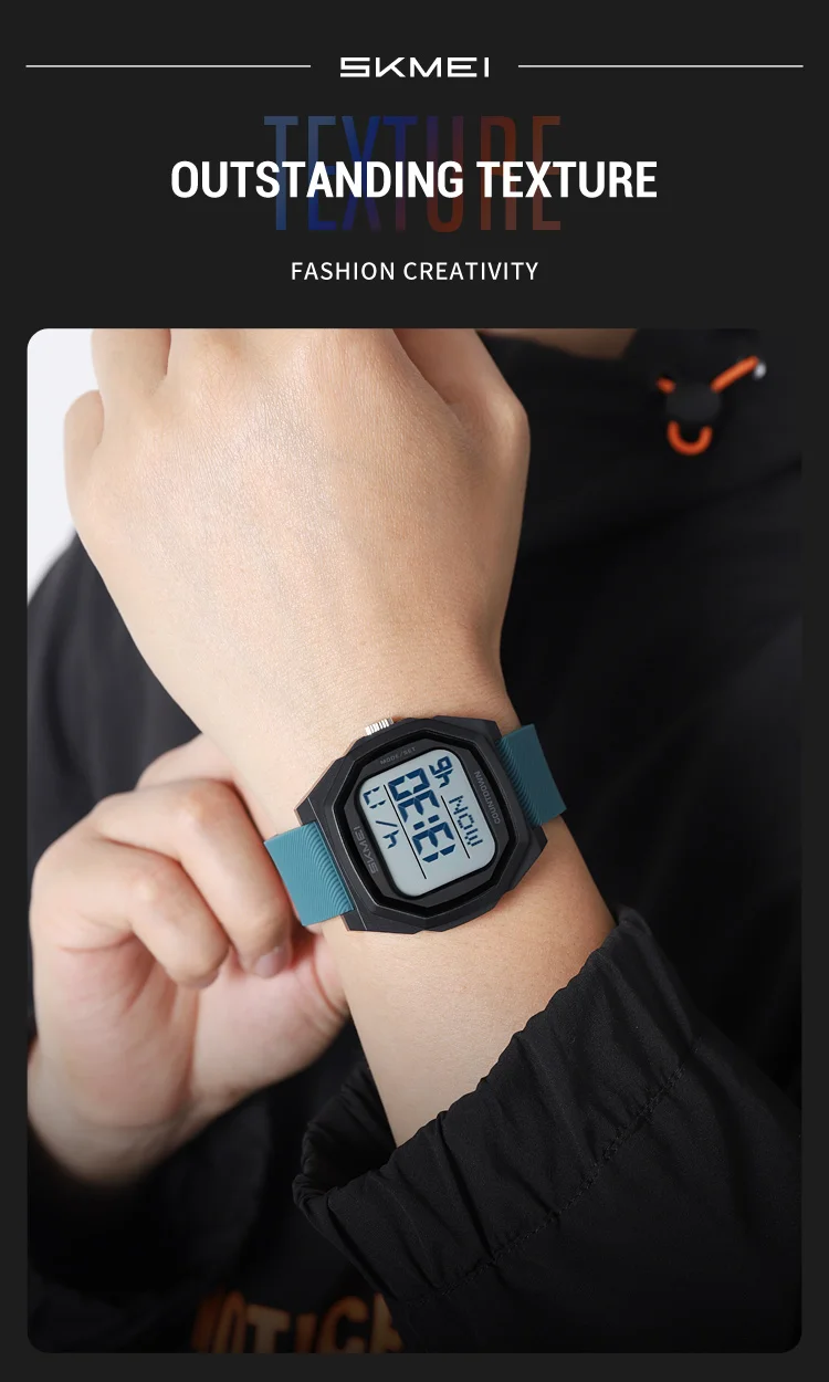 SKMEI Men Sport Casual Watch Matte Black Octagon Case Silicone Nylon Band Digital Display 50M Waterproof Countdown Watches 2495 SKMEI Men Sport Casual Watch Matte Black Octagon Case Silicone Nylon Band Digital Display 50M Waterproof Countdown Watches 2495