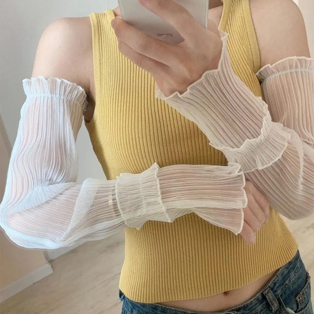 Summer Long Fingerless Gloves Women Sun Protection Yarn Long Sleeves Sexy Lace Mesh Gloves Arm Warmers for Women Long Mitte D2C2
Summer Long Fingerless Gloves Women Sun Protection Yarn Long Sleeves Sexy Lace Mesh Gloves Arm Warmers for Women Long Mitte D2C2