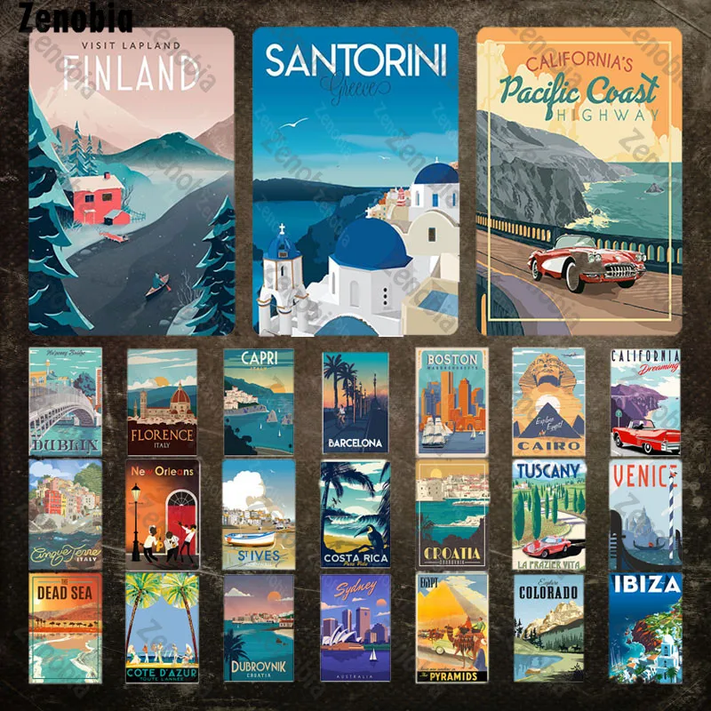 Country and City Tin Sign Finland Santorini Boston Landmark Building Vintage Plaque City Landscape Metal Poster for Room Decor
Country and City Tin Sign Finland Santorini Boston Landmark Building Vintage Plaque City Landscape Metal Poster for Room Decor
