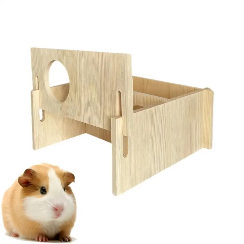 

Multi-chamber Hamster House Maze Square 2-Room Large Hamster Multi Chamber Hideout Small Pets Woodland House For Dwarf Hamsters
