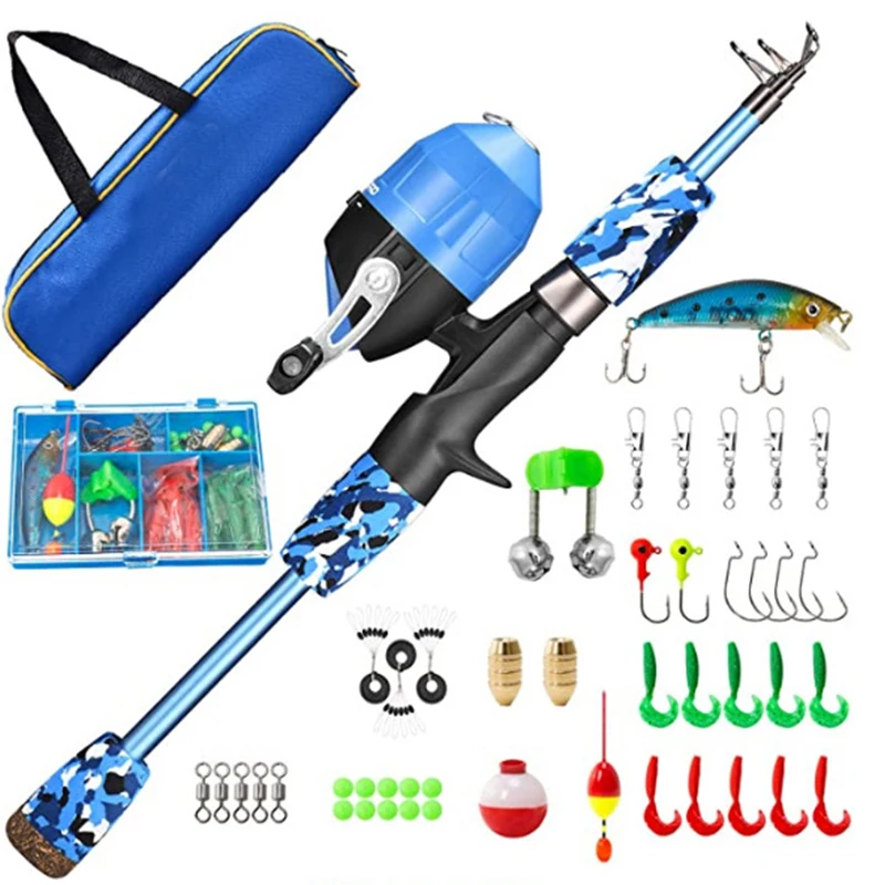 Lizard Fishing Spinning Reel Rod Combos Carbon Telescopic Set with Bag Saltwater Freshwater for All Kids Men Women Beginners
Lizard Fishing Spinning Reel Rod Combos Carbon Telescopic Set with Bag Saltwater Freshwater for All Kids Men Women Beginners