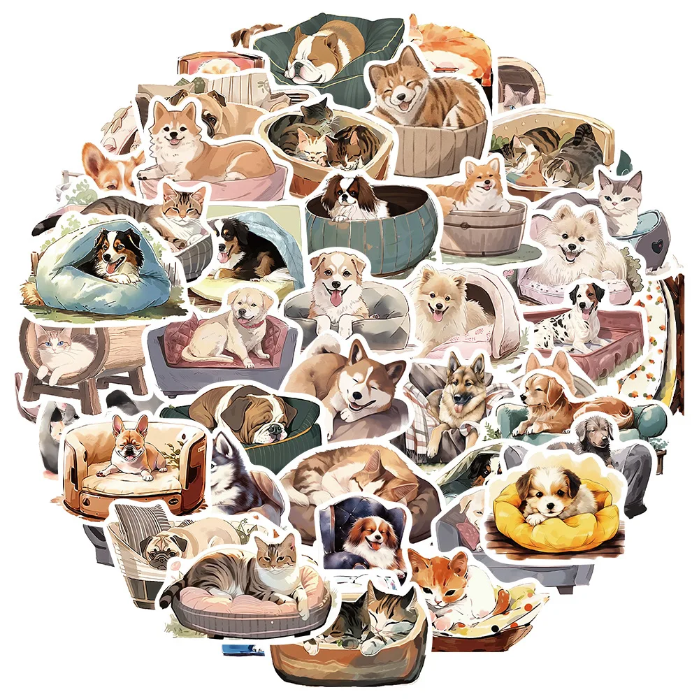 10/30/50pcs cartoon animals Comfortable cat and dog Sticker For Snowboard Laptop Luggage Car Fridge DIY Styling Vinyl Stickers
10/30/50pcs cartoon animals Comfortable cat and dog Sticker For Snowboard Laptop Luggage Car Fridge DIY Styling Vinyl Stickers