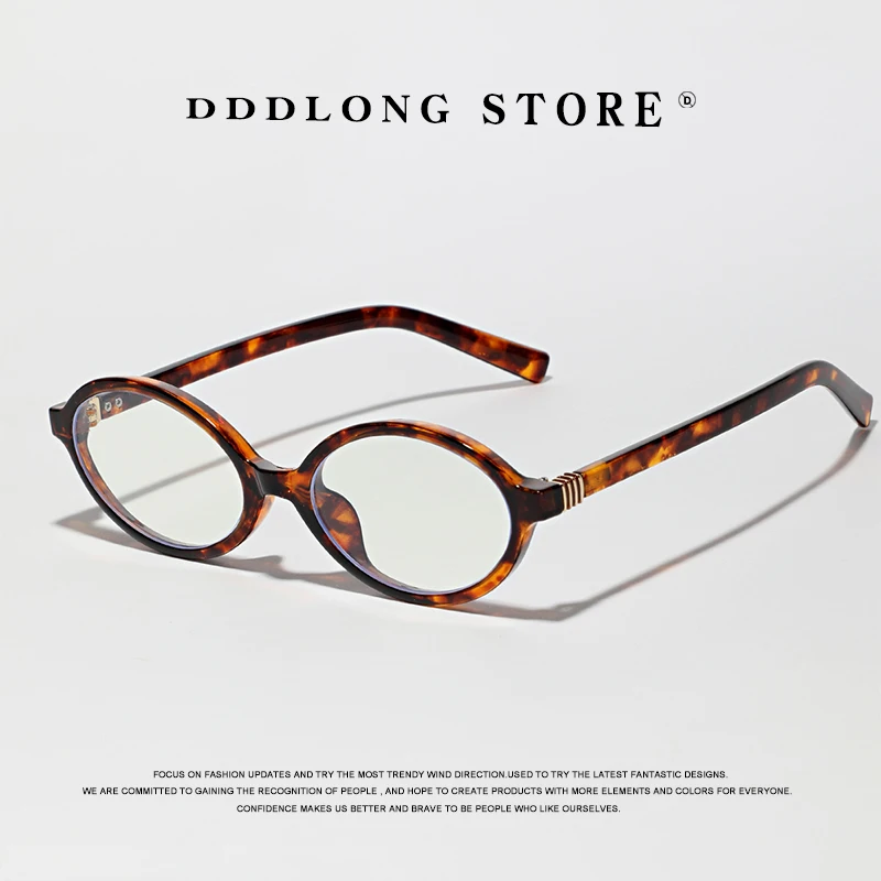 

DDDLONG, очки с защитой от синего света, овальная оправа для очков по рецепту для мужчин и женщин, оптические линзы, сменные очки D399