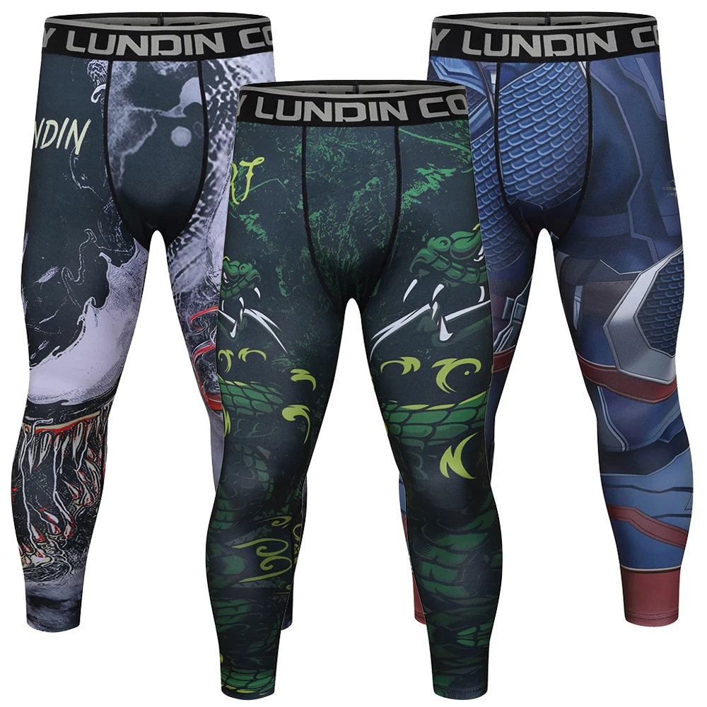 

Cody Lundin Mens Compression Pants Quick Dry Sportswear Running Tights Men Gym MMA Spats Fitness Sport Gym Leggings