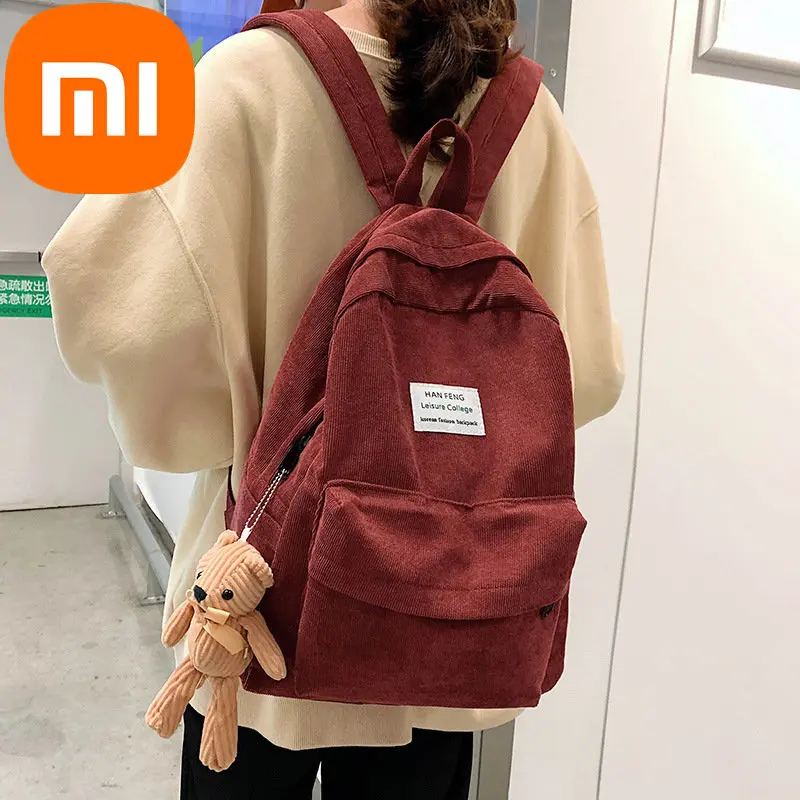 Рюкзак Xiaomi женский вельветовый, простой Универсальный вместительный ранец для старших классов
Рюкзак Xiaomi женский вельветовый, простой Универсальный вместительный ранец для старших классов