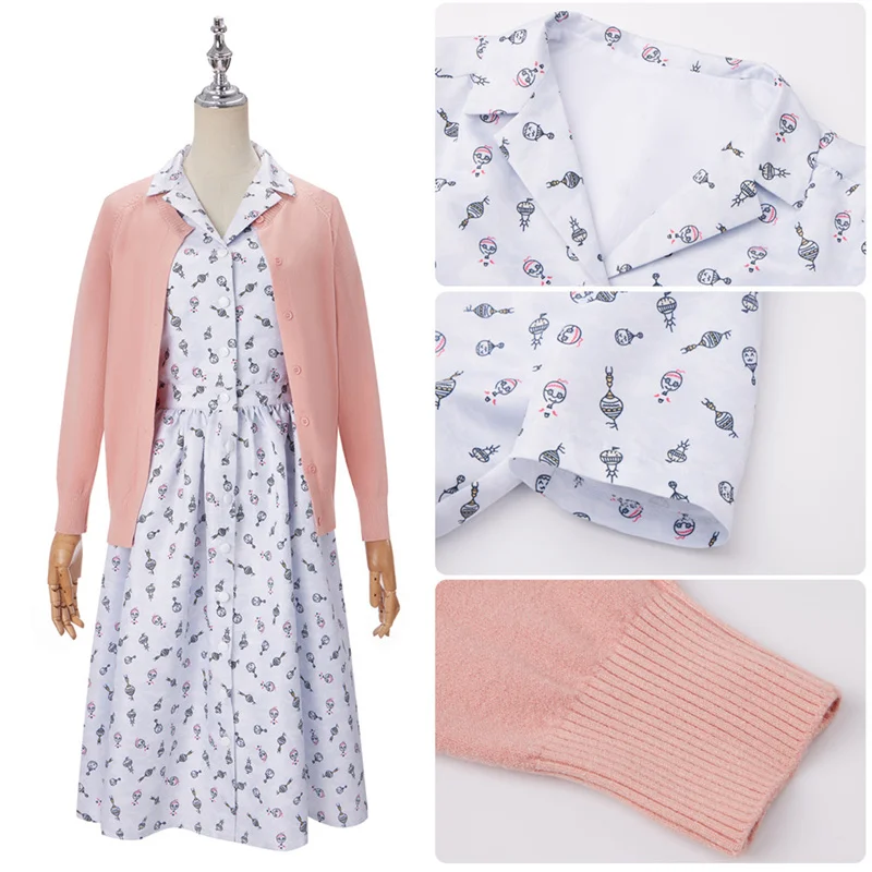 Movie Roald Dahl Matilda The Musical Miss Honey Cosplay Costume Suit Halloween Carnival Women Printed Dress
Movie Roald Dahl Matilda The Musical Miss Honey Cosplay Costume Suit Halloween Carnival Women Printed Dress