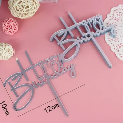 10pcs Cake Decorations Topper Acrylic Happy Birthday Cake Topper Sign Boy&Girls Birthday Cakes Dessert Decor Cakes Decor Supplie
10pcs Cake Decorations Topper Acrylic Happy Birthday Cake Topper Sign Boy&Girls Birthday Cakes Dessert Decor Cakes Decor Supplie