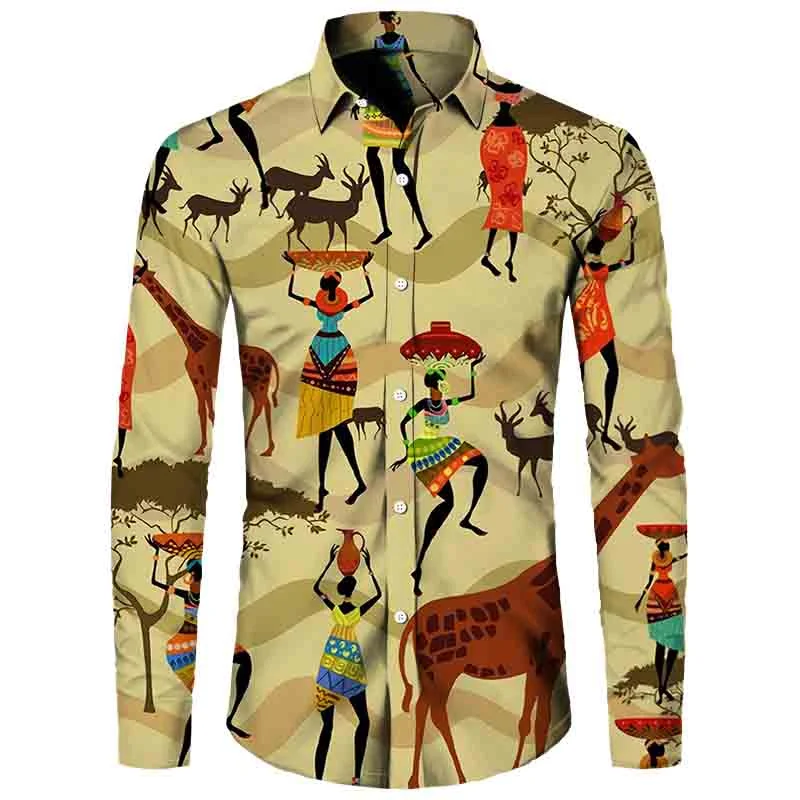 New Men's Button Shirt Dashiki African Printed Short/Long Sleeve Tops Traditional Couple Clothes Hip Hop Ethnic Style Streetwear
New Men's Button Shirt Dashiki African Printed Short/Long Sleeve Tops Traditional Couple Clothes Hip Hop Ethnic Style Streetwear