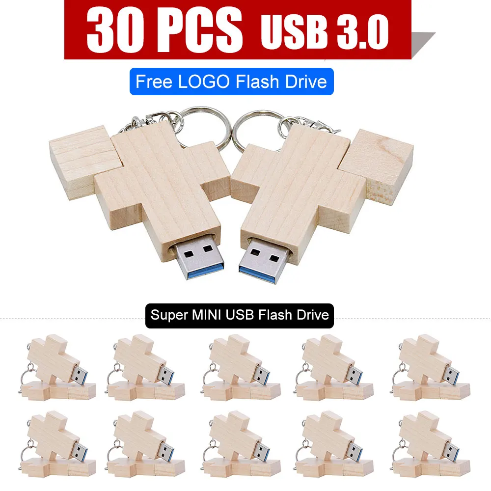 30PCS usb3.0 pendrive flash drive wooden cross pen drive 128GB 8GB 16GB 32GB memoria usb stick cle usb gadgets key custom logo
30PCS usb3.0 pendrive flash drive wooden cross pen drive 128GB 8GB 16GB 32GB memoria usb stick cle usb gadgets key custom logo