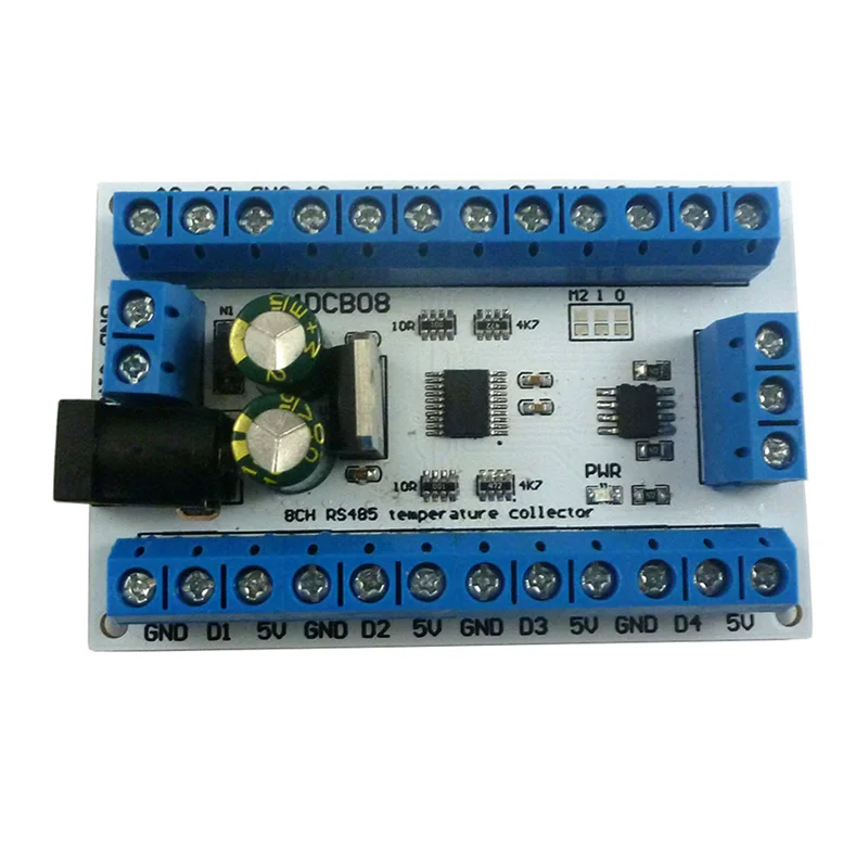 ELETECHSUP 8Ch Ds18B20 Rs485 Modbus Rtu Датчик контроля температуры дистанционный цифровой модуль PLC R4DCB08
ELETECHSUP 8Ch Ds18B20 Rs485 Modbus Rtu Датчик контроля температуры дистанционный цифровой модуль PLC R4DCB08