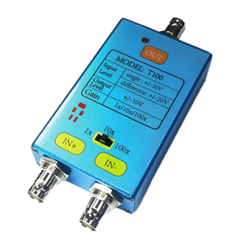 New 100Mhz Bandwidth Oscilloscope Differential Probe DDS Gain Split Probe Signal Amplifier 100X 10X 1X
New 100Mhz Bandwidth Oscilloscope Differential Probe DDS Gain Split Probe Signal Amplifier 100X 10X 1X