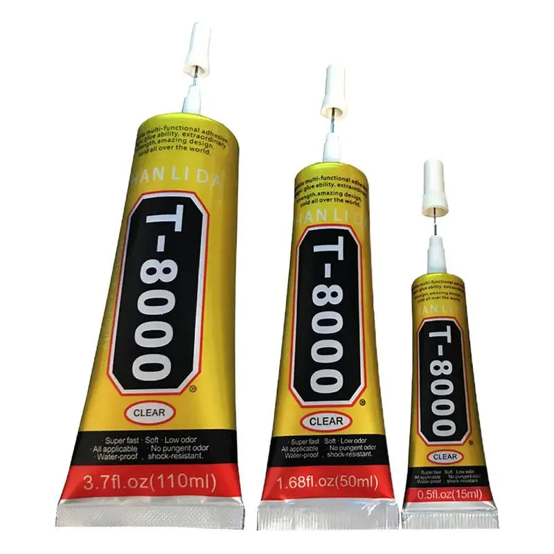 T 8000 Electronic Glue Clear Contact Phone Repair Adhesive With Precision Applicator Tip Multi-Function Clear Jewelry Glue
T 8000 Electronic Glue Clear Contact Phone Repair Adhesive With Precision Applicator Tip Multi-Function Clear Jewelry Glue