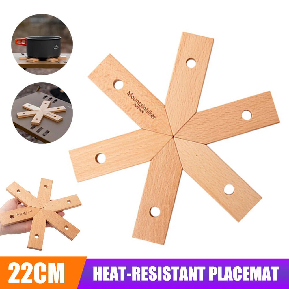 Universal Camping Heat Resistant Placemat Solid Wood Pot pan mat Snowflake Dining Table Placemat Wooden Coaster For Outdoor
Universal Camping Heat Resistant Placemat Solid Wood Pot pan mat Snowflake Dining Table Placemat Wooden Coaster For Outdoor