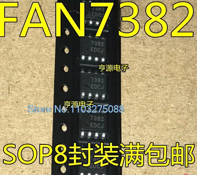 

(10PCS/LOT) FAN7382MX FAN7382 7382 8 SOP-8 New Original Stock Power chip