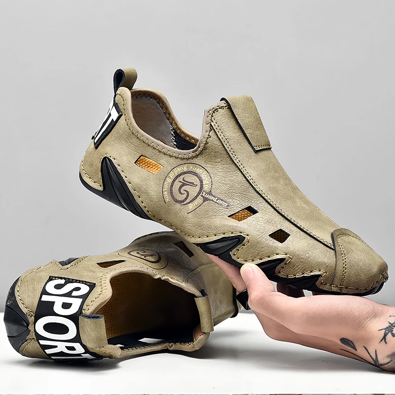 2023 Summer Sandals Men Breathable Leather Shoes Man Waterproof Outdoor Men Sandals Antiskid Beach Sandals Hollow Shoes Footwear
2023 Summer Sandals Men Breathable Leather Shoes Man Waterproof Outdoor Men Sandals Antiskid Beach Sandals Hollow Shoes Footwear