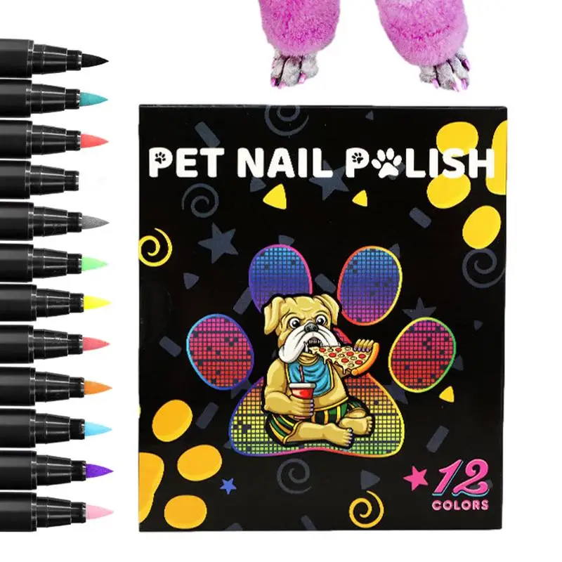 

Nail Art Paint Pen Pet Nail Art Polish Pen Kit Quick Dry Nail Art Manicure For Dogs Cats Parrots Rabbits And Other Pets