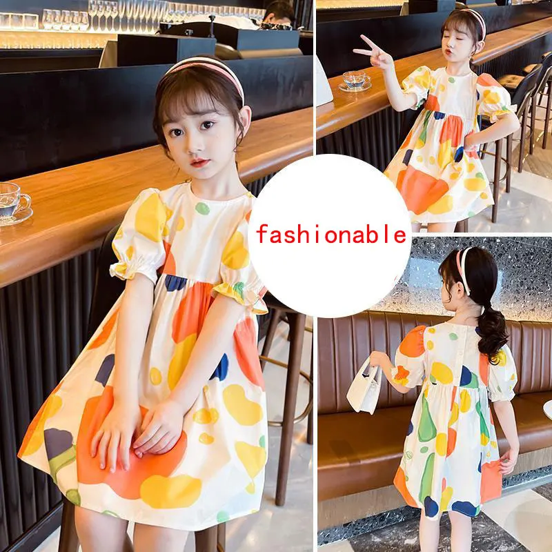 Girl Summer Dresses 2023 New Children Elastic Short Sleeves Little Girl Cool Breathable Princess Dress Kids Clothes 2 To 12 Age
Girl Summer Dresses 2023 New Children Elastic Short Sleeves Little Girl Cool Breathable Princess Dress Kids Clothes 2 To 12 Age