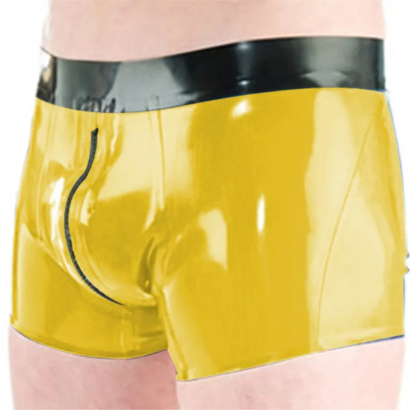 Latex 100% Pure Natural Rubber Underwear Boxer Shorts Briefs Handmade Zipper Men Short Pants Size
Latex 100% Pure Natural Rubber Underwear Boxer Shorts Briefs Handmade Zipper Men Short Pants Size