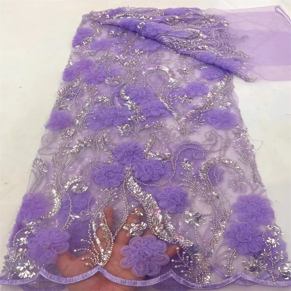 3D Nigerian Lace Fabric For Wedding Dress 2023 Sequins Beads Embroidered African Tulle Lace Fabric French Net Lace Fabric XC3752
3D Nigerian Lace Fabric For Wedding Dress 2023 Sequins Beads Embroidered African Tulle Lace Fabric French Net Lace Fabric XC3752