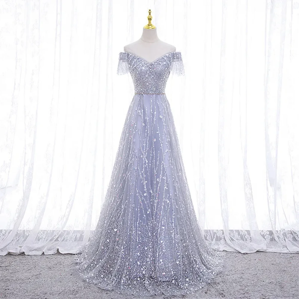 Elegant Exquisite Evening Dresses Women Sequins Beading Prom Party Gowns Formal Occasion Vestido De Festa Mulher Luxo Hot Styles
Elegant Exquisite Evening Dresses Women Sequins Beading Prom Party Gowns Formal Occasion Vestido De Festa Mulher Luxo Hot Styles