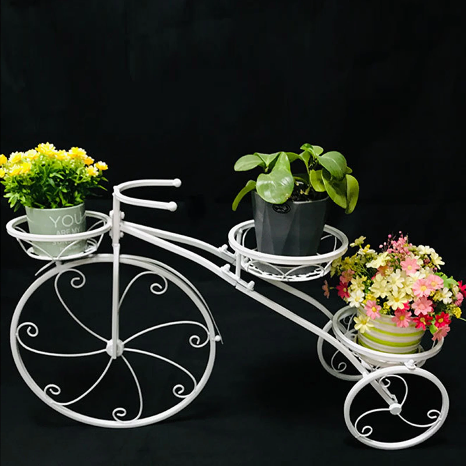 White Tricycle Cart Holder Planter Rack Bicycle Plant Stand Flower Pot Display Shelf Frost-Resistant For Home Garden Patio Decor
White Tricycle Cart Holder Planter Rack Bicycle Plant Stand Flower Pot Display Shelf Frost-Resistant For Home Garden Patio Decor