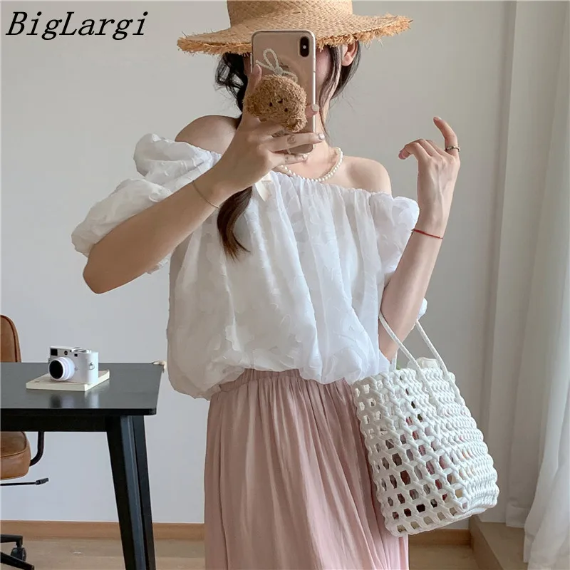 Puff Sleeve Sexy Off Shoulder Blouse Women Korean Casual Sweet Fashion Ladies Tops Office Woman Blouse 2023 New
Puff Sleeve Sexy Off Shoulder Blouse Women Korean Casual Sweet Fashion Ladies Tops Office Woman Blouse 2023 New