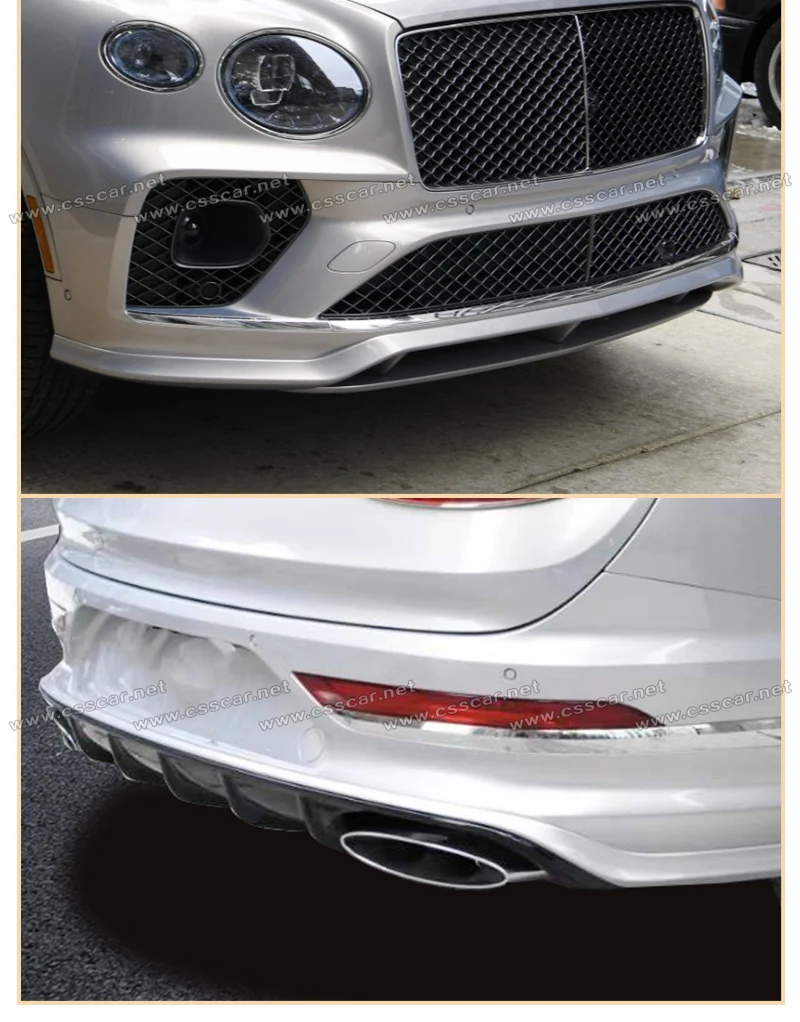 Upgrade Facelift V8S Style Carbon Fiber Car Front Lip Rear Diffuser Lip Ducktail Spoiler Body Kit for Bentley Bentayga Bodykit Upgrade Facelift V8S Style Carbon Fiber Car Front Lip Rear Diffuser Lip Ducktail Spoiler Body Kit for Bentley Bentayga Bodykit