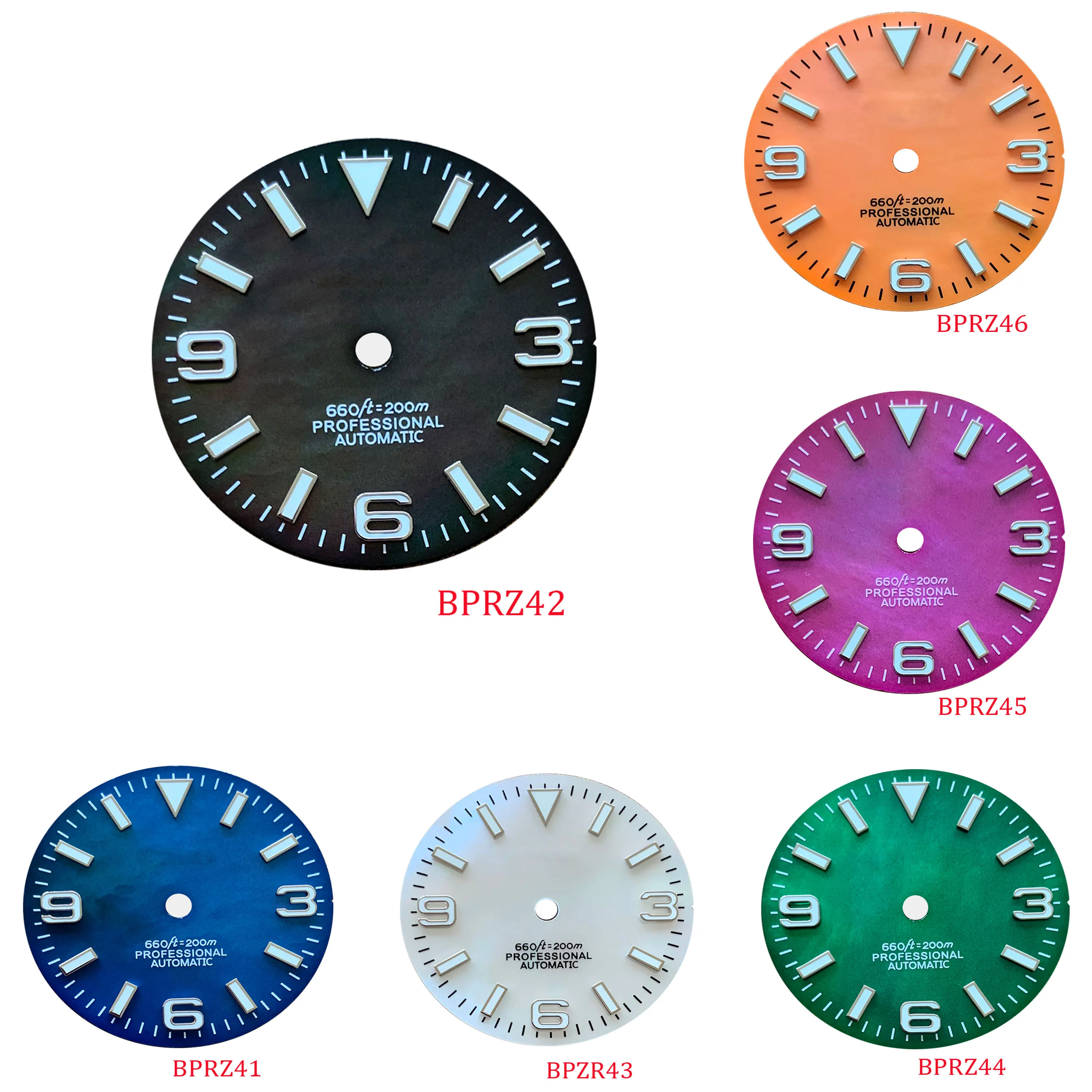 28.5mm No Calendar Green/Blue Luminous Dial Watches Accessories for NH35 NH36 Automatic Movement With S Logo Customizable Logo
28.5mm No Calendar Green/Blue Luminous Dial Watches Accessories for NH35 NH36 Automatic Movement With S Logo Customizable Logo
