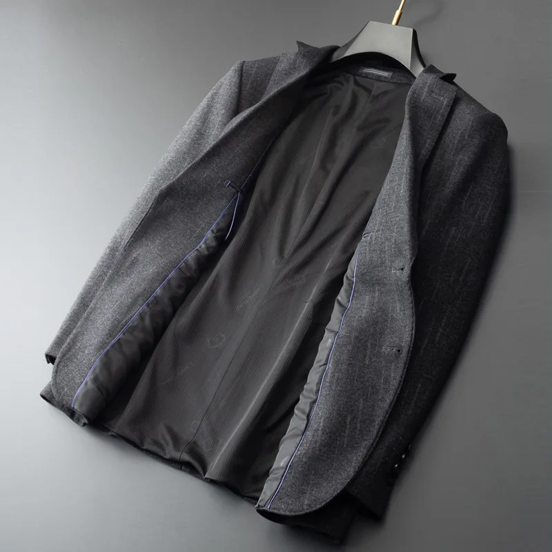 

9576-t осень-зима плюс бархатный мягкий свитер Мужская футболка