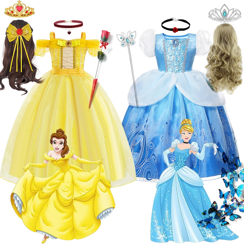 Disney Princess Theme Cinderella Costume Dress for Kids Girl Luxury Birthday Party Halloween Carnival Belle Cosplay Outfit Vesti
Disney Princess Theme Cinderella Costume Dress for Kids Girl Luxury Birthday Party Halloween Carnival Belle Cosplay Outfit Vesti